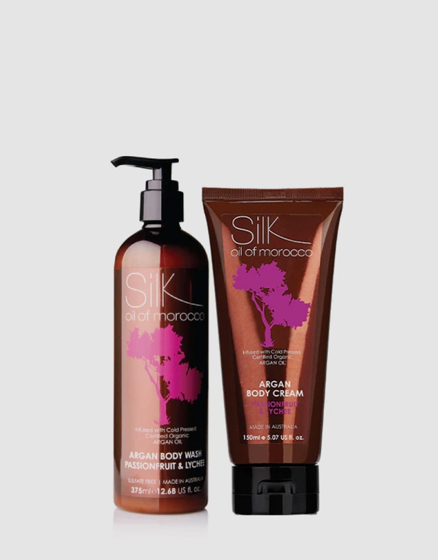 Silk Oil of Morocco - Argan Cleanse & Hydrate - Passionfruit & Lychee - Value Pack