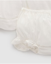 Purebaby - Embroidered Dress - Babies-Kids