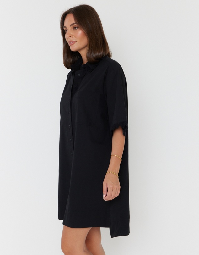 ALEXANDRA - Violet Dress Black