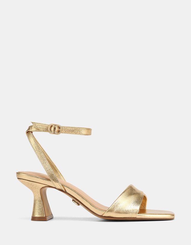 Wittner - Martina Mid Sandals Gold Metallic Leather