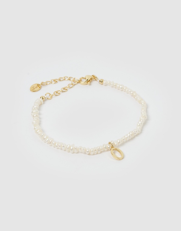 Miz Casa and Co - Pearl Letter O Bracelet
