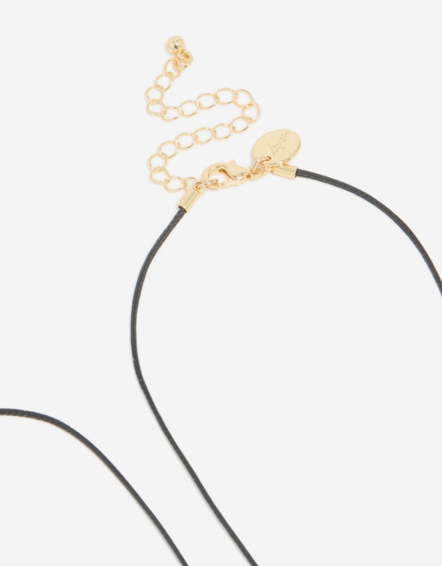 Lovisa - Mixed Metal Plated Organic Oval Black Cord Necklaces 2-Pack