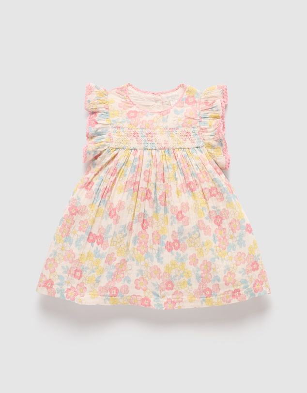 Purebaby - Smocked Dress-Kids-Babies