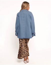 Petal & Pup - Novan Oversized Shacket - Denim