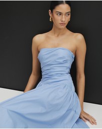 AERE - Kiera Strapless Midi Dress