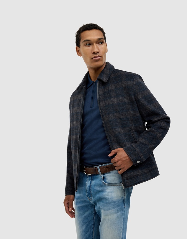 Politix - Stevie Wool Blend Check Jacket