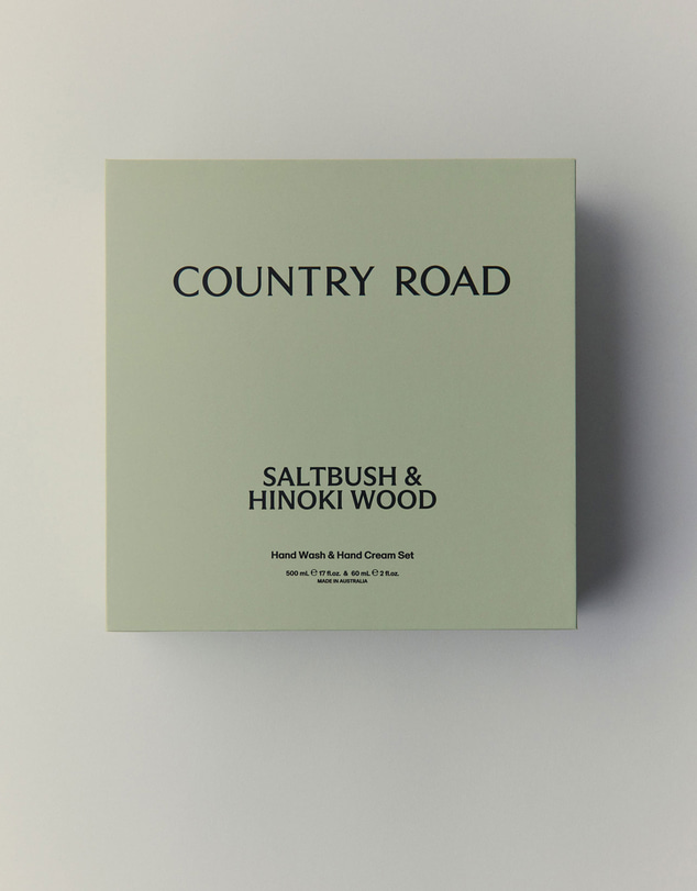Country Road - Australian Made Saltbush & Hinoki Wood Hand Care Set