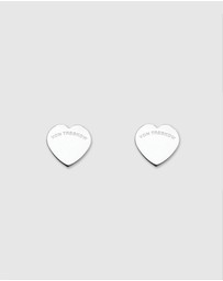 Von Treskow - Mini VT Flat Heart Studs