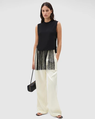 Oroton - Fringe Detail Top