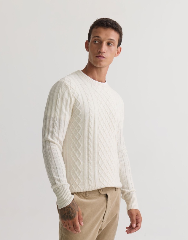 Oxford - Bruno Wool Cable Knit