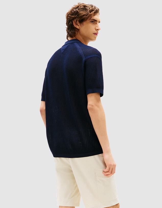 Tommy Hilfiger - Relaxed Fit Open Knit Short Sleeve Shirt