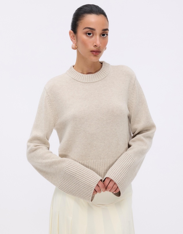 Minima Esenciales - Talen Merino Wool Cashmere Blend Jumper