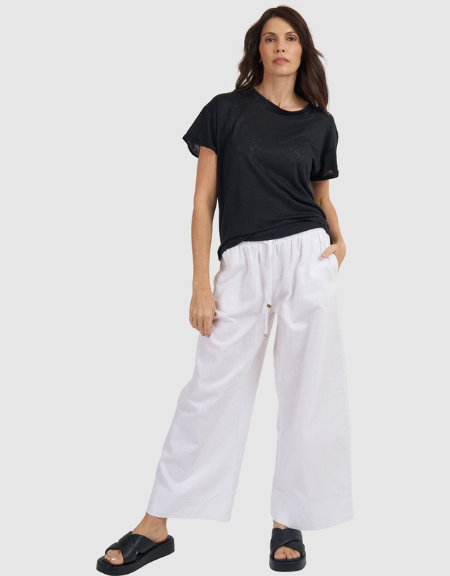 CAMIXA - Francy Linen Jersey T-Shirt Top