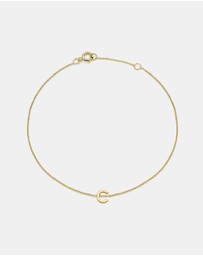 Zoe Olivia - 9K Gold Initial C Bracelet
