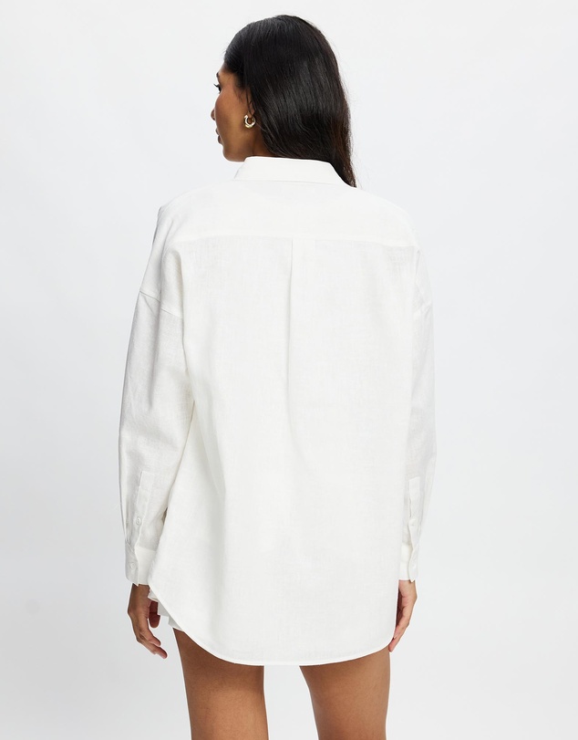White By FTL - Nami Linen Shirt