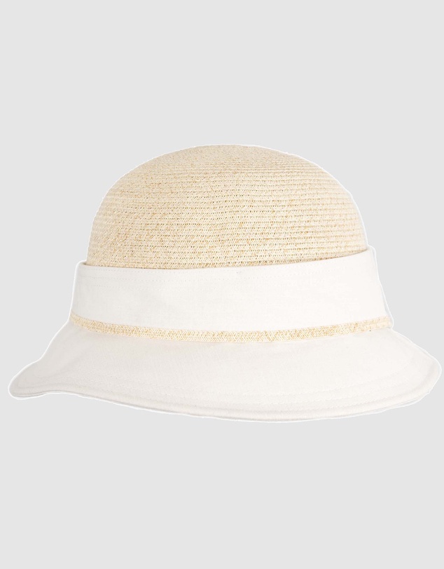 Max Alexander - Straw White Summer Beach Sun Hat