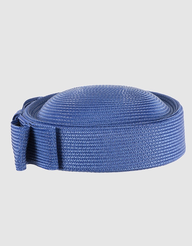 Max Alexander - Royal Blue Braid Pillbox Hat