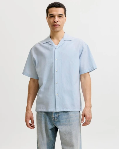 Jack & Jones - JJEBreeze Linen Blend Resort Shirt SS SN