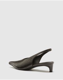 Nakedvice - The Perry Grey Slingback Heel
