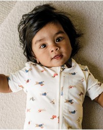 Kynd Baby - Day Or Night Onesie Short Sleeve in Dachshund