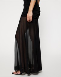 Lover - Carla Bustier Mesh Maxi Dress