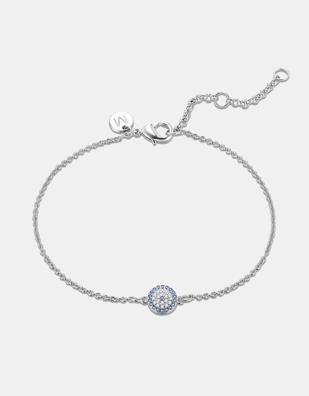 Mestige - Evil Eye Bracelet - Silver Plated