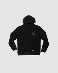 Fallen Footwear - Fallen Footwear Men Hoodie Tommy Sandoval Jumper Regular Fit Black/Yellow