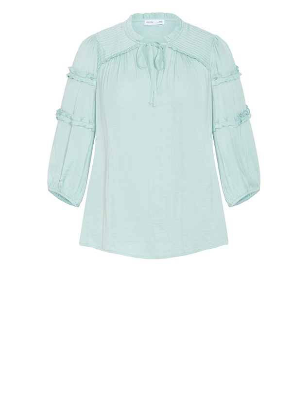 City Chic - Drama Queen Elbow Sleeve Shirt
