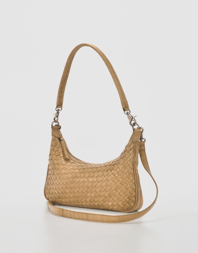 Cobb & Co - Hughes Woven Leather Shoulder Bag