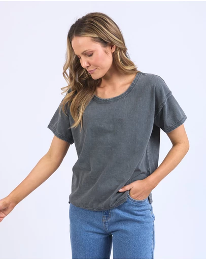 Foxwood - Marley Tee Washed Black