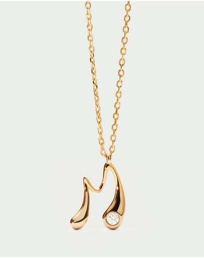 PDPAOLA - Initial 2026 M Pendant Necklace