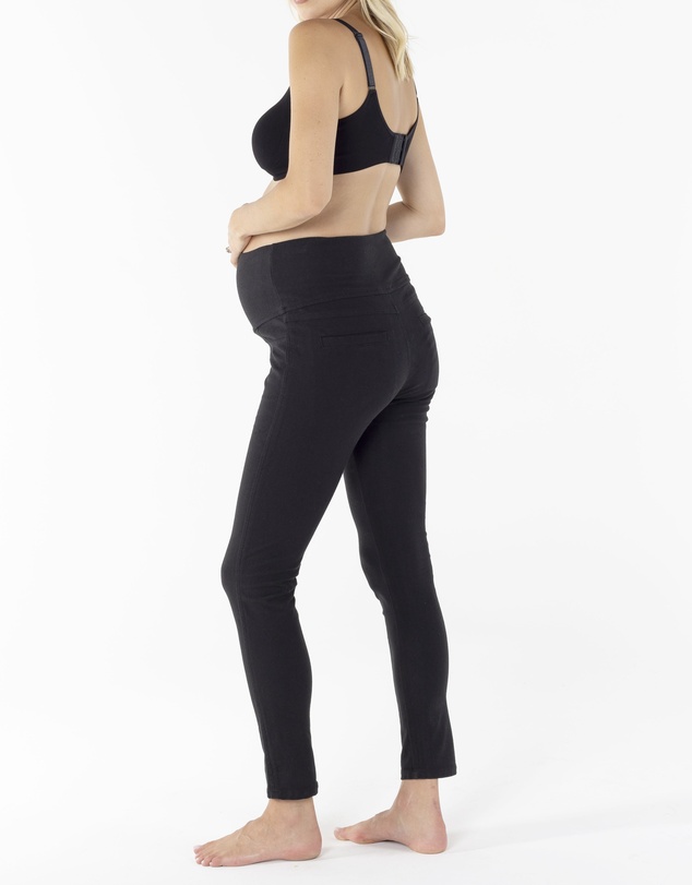 Angel Maternity - Maternity Cotton Twill High Waist Pants
