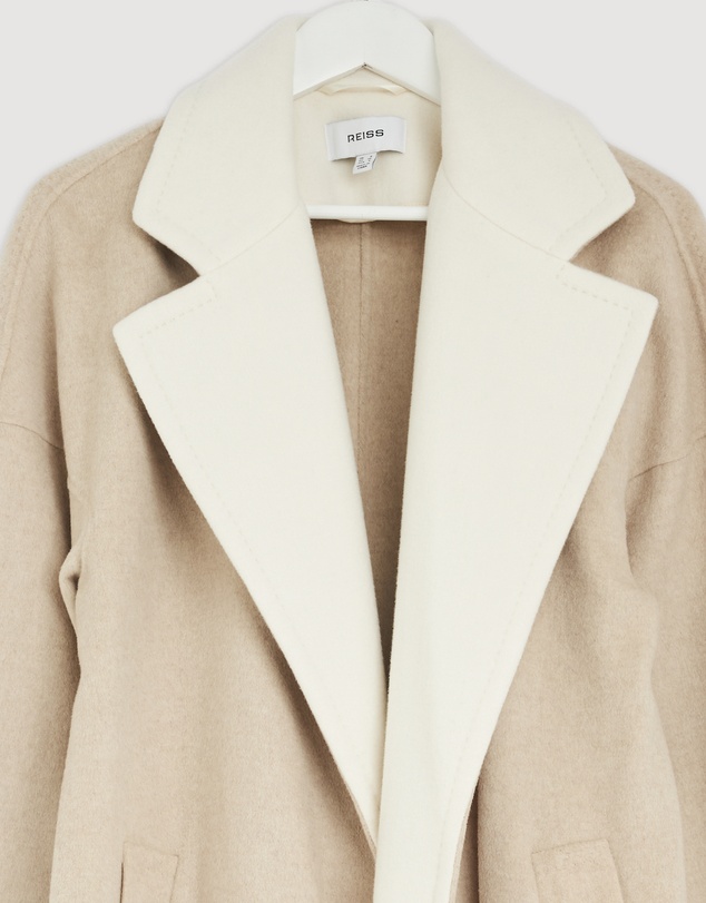 Revibe - Repaired REISS Marcela Wool Coat - AU 8