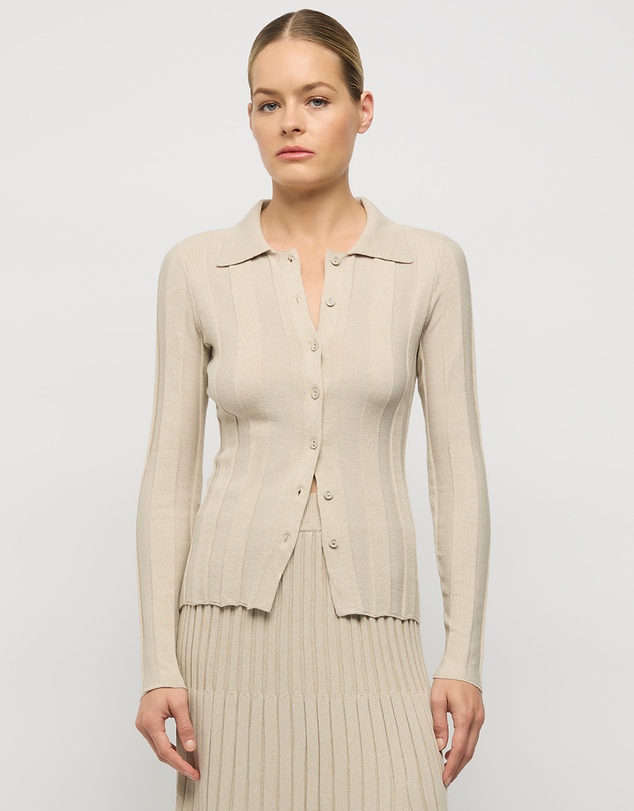 FRIEND of AUDREY - Cleo Collared Knit Top