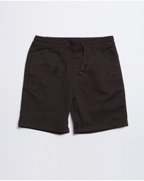 DVNT - Drop Embroidery Elastic Waist Stretch Short - Youth
