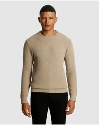 yd. - Jayce Crew Neck Textured Knit Jumper
