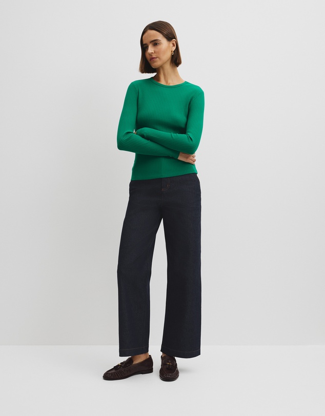 Country Road - Long Sleeve Rib Top