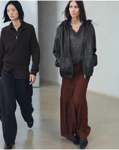 M.N.G - Knitted Long Skirt With Seam Detail