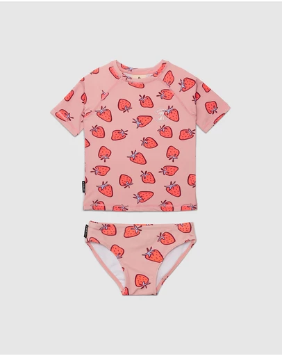 Crywolf - SHORT SLEEVE RASH SET Strawberry Splash