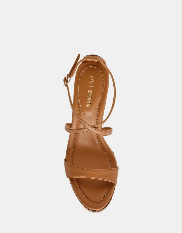 Steve Madden - Caliana Tan Multi Wedge Heels