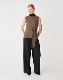 Forcast - Nora Sleeveless Tie Waist Knit