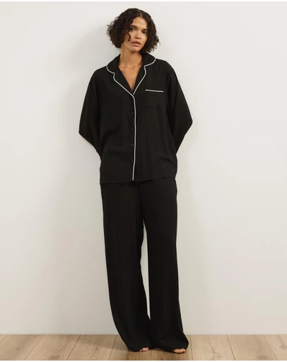 Atmos&Here - Ava Linen Blend Long PJ Set