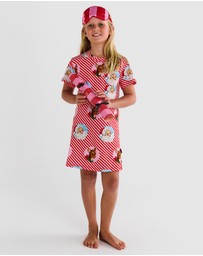 Kip&Co - I Love Christmas Spot Organic Cotton Short Sleeve Nightie - Kids