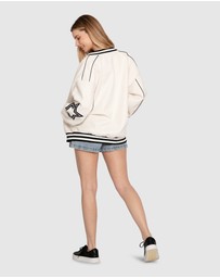 Belle & Bloom - Hold Me Close Letterman Bomber