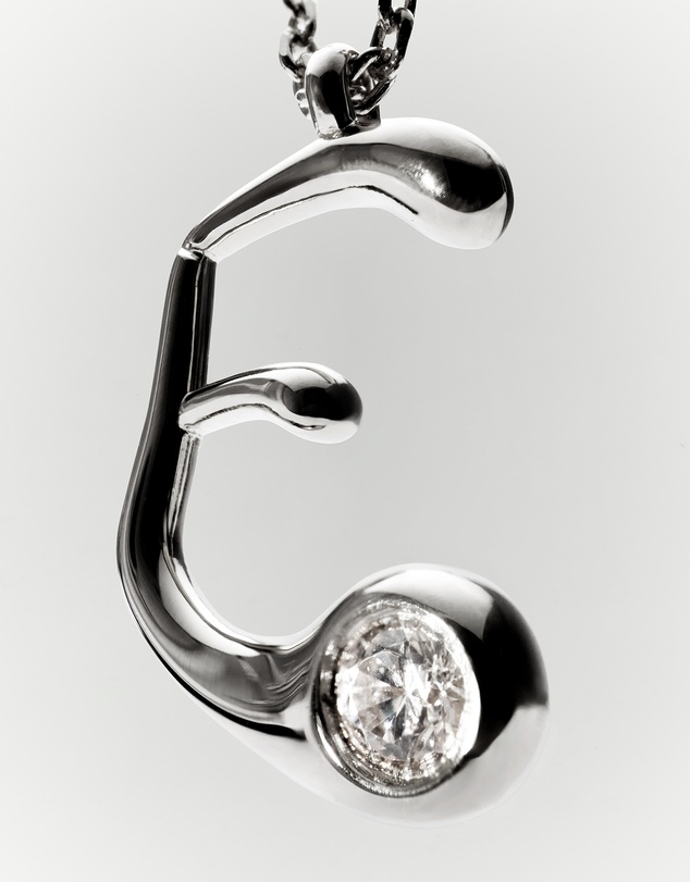 PDPAOLA - Initial 2026 E Silver Pendant Necklace