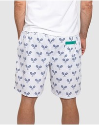 Sant And Abel - Men's Tennis Navy Sleep Shorts