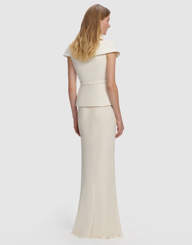 Self Portrait - Boucle Maxi Dress