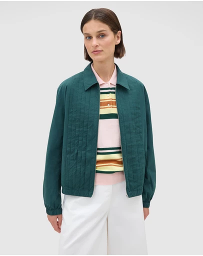 Oroton - Pleated Bomber Shirt