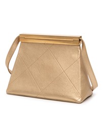 Pre-Loved by Azura Reborn - Pre-Loved Small Calfskin Kiss Lock Frame Bag