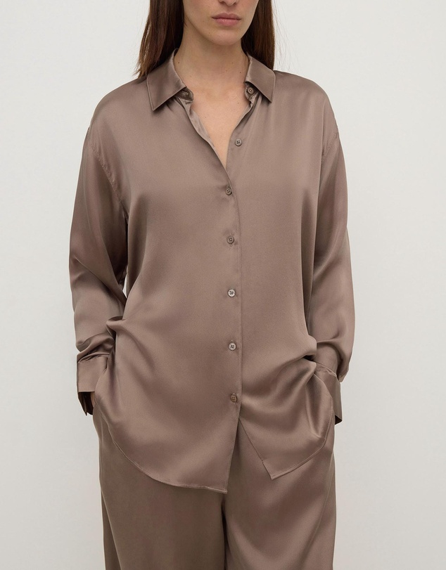 Assembly Label - Pippa Silk Long Sleeve Shirt